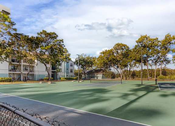 Community tennis courts at Mirage on Kernan in Jacksonville, Florida.