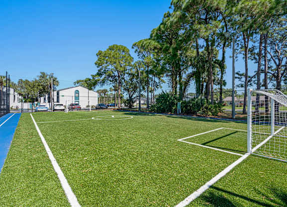 Community soccer field at Oasis at Bayside in Largo, FL.