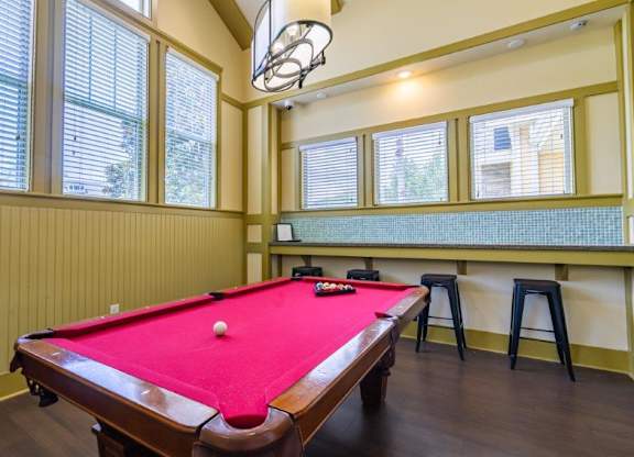 Billiards table at Bridges at Crosstown in Tampa, FL