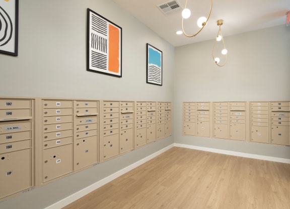 a view of the lockers at the branch