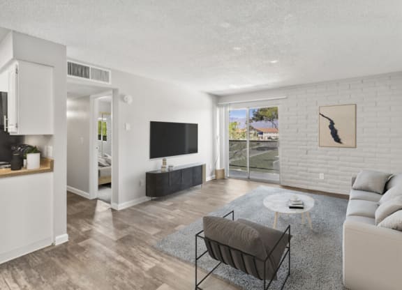 Model apartment living room