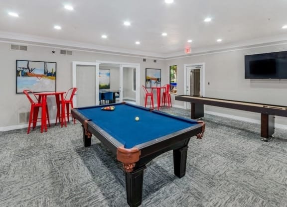 Clubhouse game area at Hidden Creek, Lewisville, TX