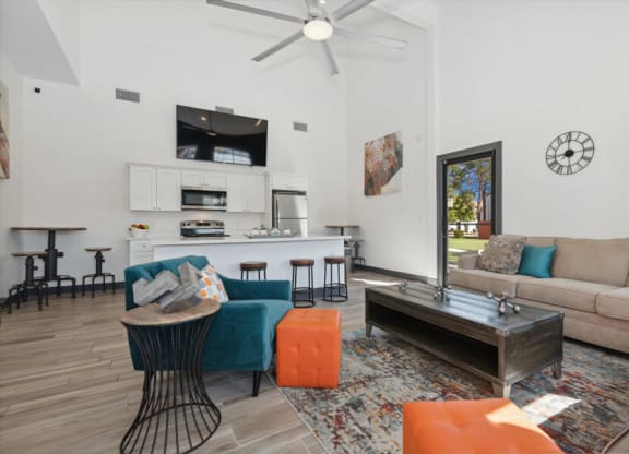 Clubhouse lounge area at Lore South Mountain, Arizona, 85044