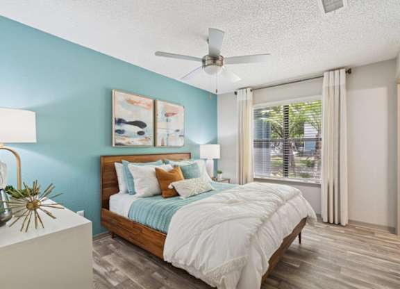 Model bedroom at Mirage on Kernan Apartments in Jacksonville, FL