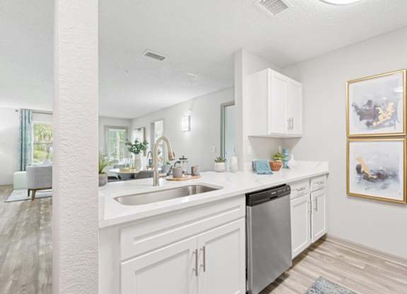 Model kitchen at Mirage on Kernan Apartments in Jacksonville, FL