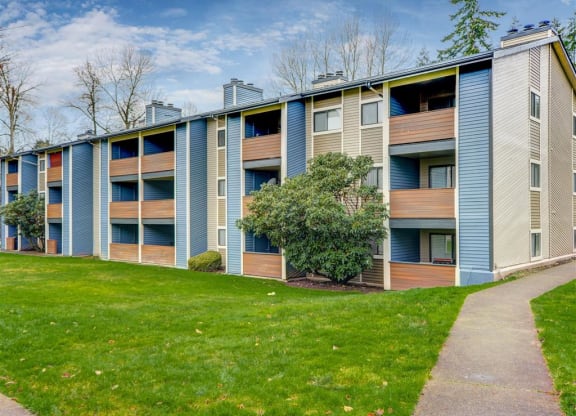 Apartment exterior and walking path