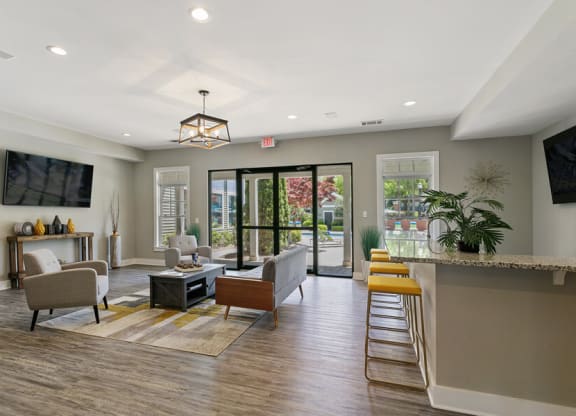 Clubhouse entrance area