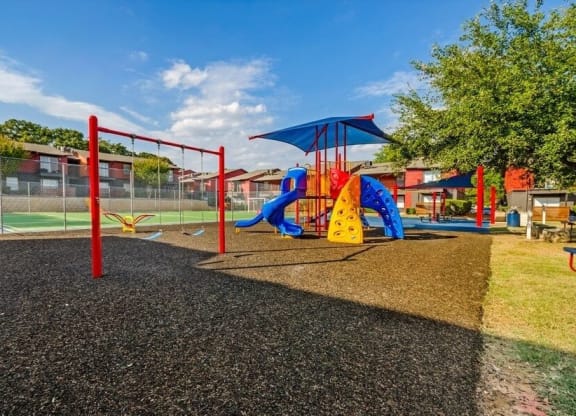 Brand new playground courtyard