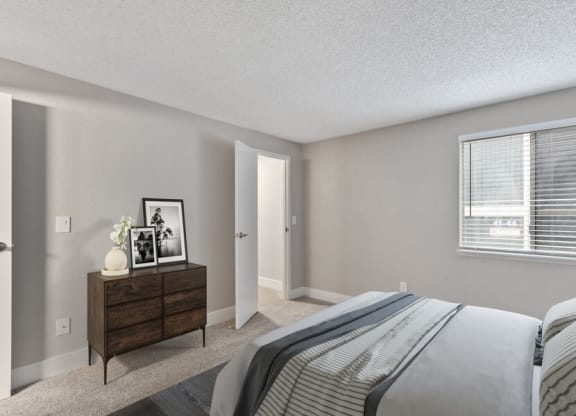 Furnished model bedroom