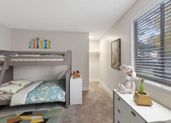 Furnished model 2nd Bedroom