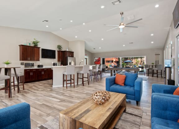 Clubhouse lounge area at Saratoga Ridge, Arizona, 85022