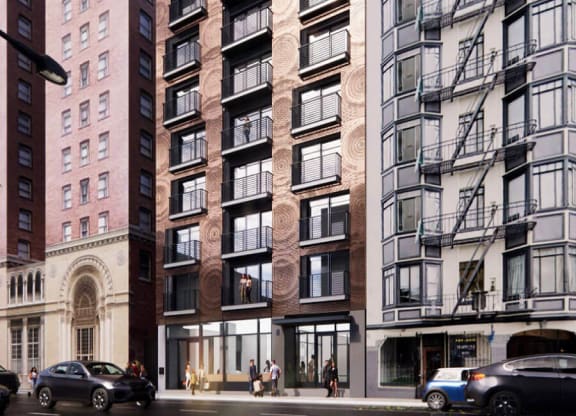 Rendering of TL Apartments in downtown San Francisco