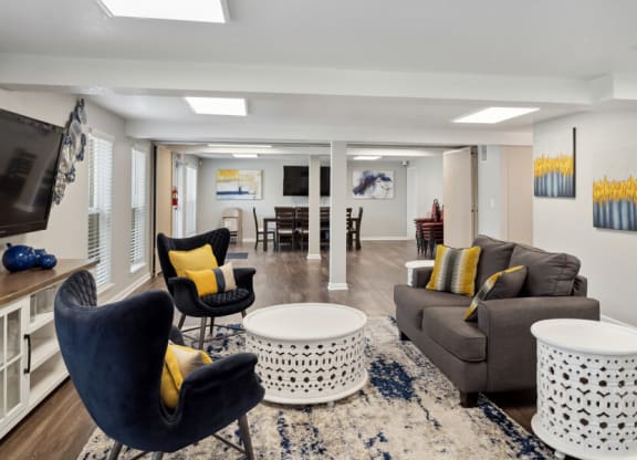 Clubhouse lounge area
