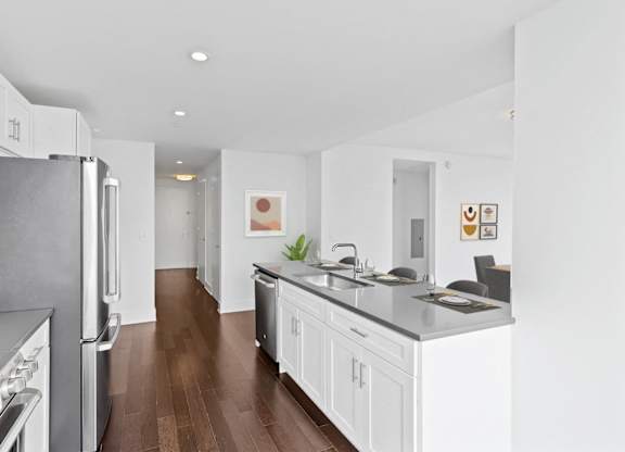 Wooden cabinets at 65 Bay Street, Jersey City, NJ, 07302