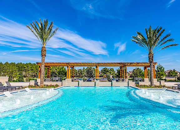 Glimmering Pool at Alys Crossing Apartments Apartments, Cypress, TX 77433