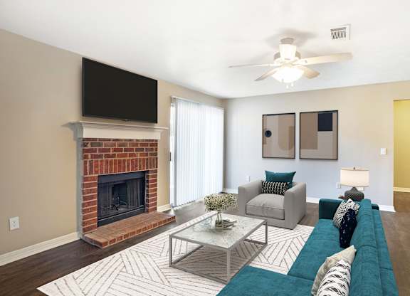 Living Room at Arbors at Natchez Trace Apartments, Ridgeland, 39157