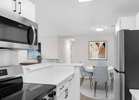Kitchen with Modern Appliances at Arbors at Natchez Trace Apartments, Mississippi