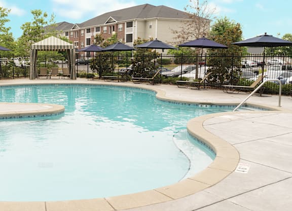Front Pool View at Broadstreet at EastChase Apartments, Montgomery, 36117