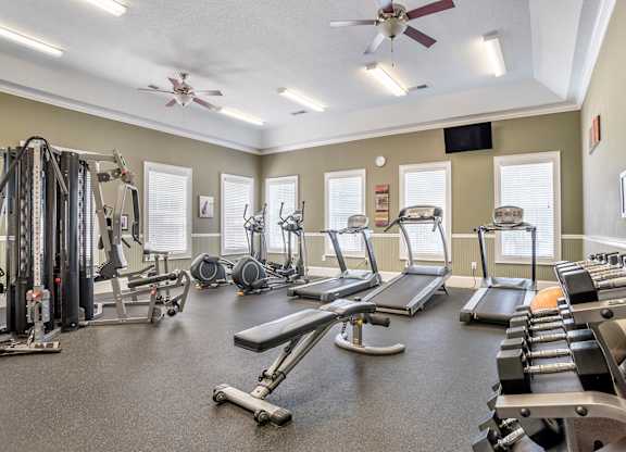 Fitness Center at Broadstreet at EastChase Apartments, Alabama, 36117