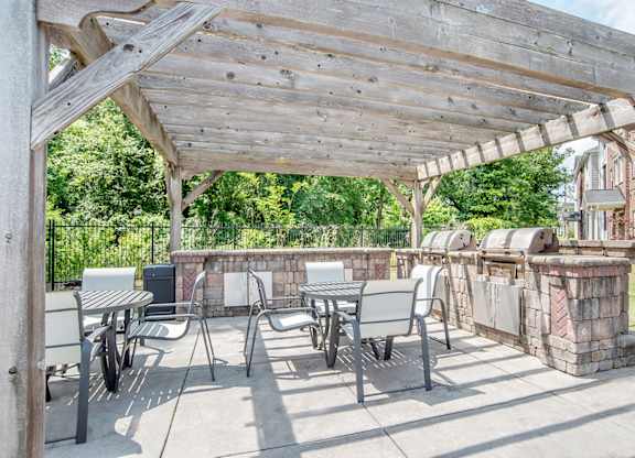 Grilling Area at Broadstreet at EastChase Apartments, Montgomery