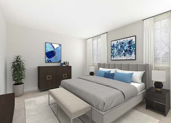 Large Bedroom at The Apartments at Canterbury, Rosedale, Maryland