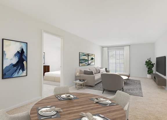 Dining Room at The Apartments at Canterbury, Rosedale