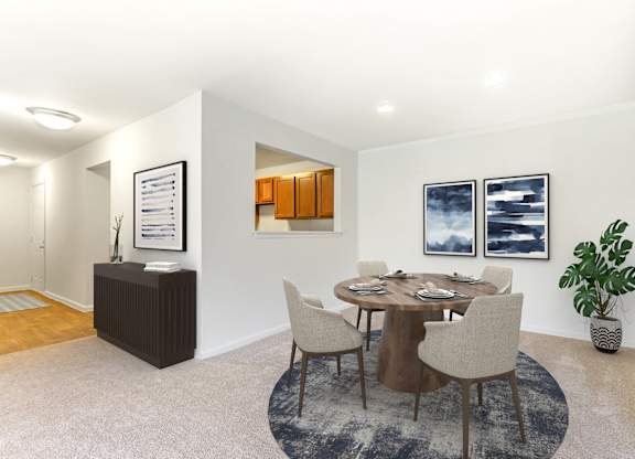 Dining Space at The Apartments at Canterbury, Maryland