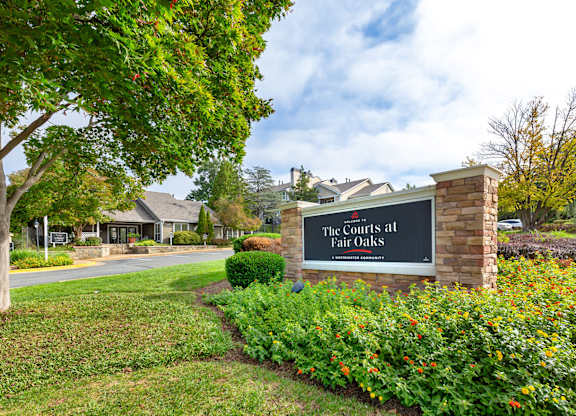 Property Signage at The Courts at Fair Oaks, Virginia, 22030