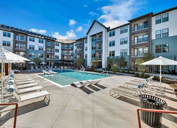 A Large Swimming Pool at District 757 Apartments, Norfolk, VA, 23502