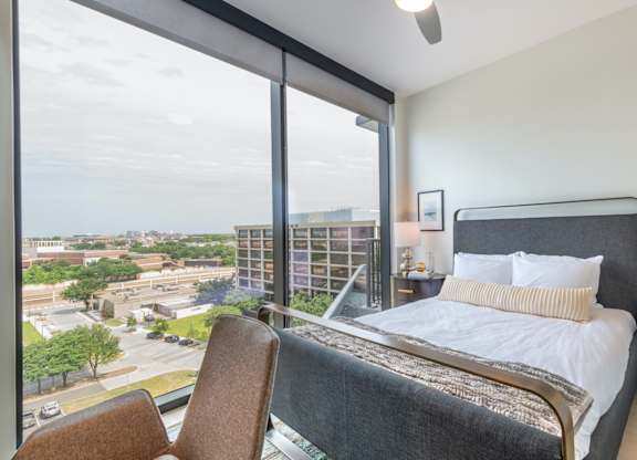 Master Bedroom at Eastline Residences Apartments, Texas