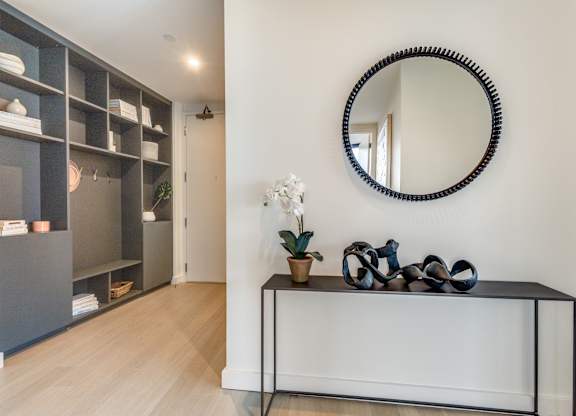 Modern Entryway Interior at Eastline Residences Apartments, Dallas, Texas