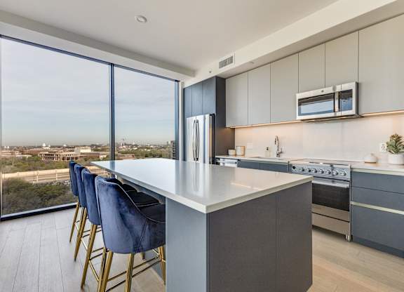 Designer Kitchen at Eastline Residences Apartments, Texas