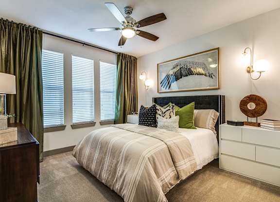 Bedroom With Expansive Windows at Fifty02 Westover Hills, San Antonio, Texas