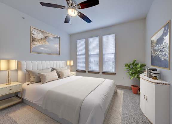 Comfortable Bedroom With Large Window at Fifty02 Westover Hills, San Antonio, TX, Texas, 78251