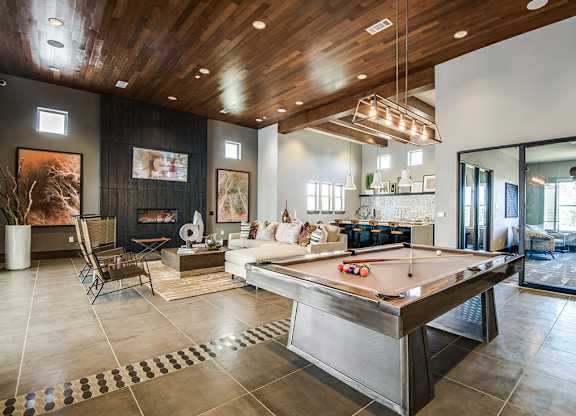 Modern Clubhouse With A Game Room at Fifty02 Westover Hills, San Antonio, TX, Texas, 78251
