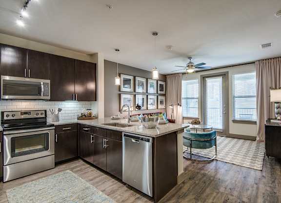 Efficient Appliances In Kitchen at Fifty02 Westover Hills, San Antonio, TX