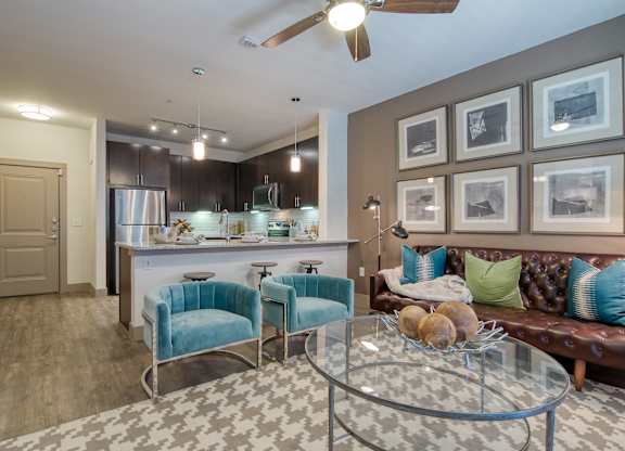 Living Room With Expansive Window at Fifty02 Westover Hills, San Antonio, TX