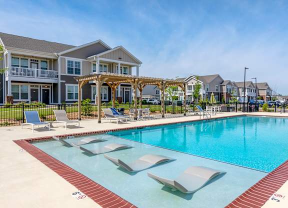 Pool With Sundecks at The Villas at Germantown, Memphis, Tennessee