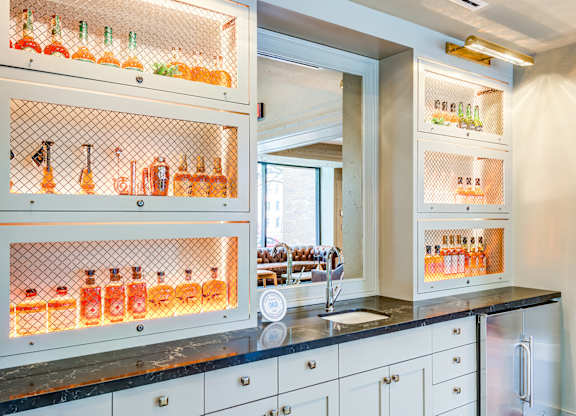 Kitchen cabinets and appliances at The Glover House, Washington
