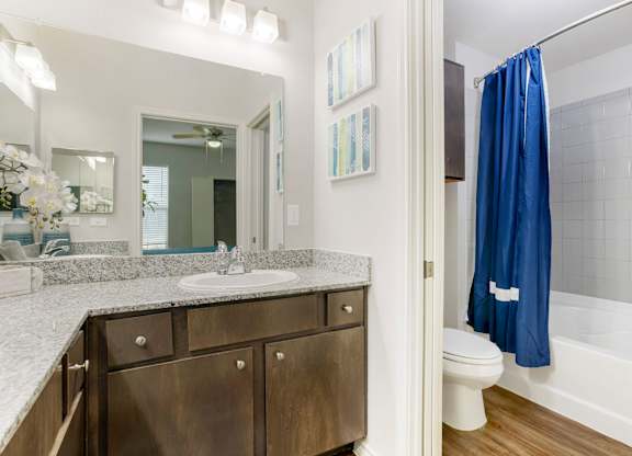 Bathroom at La Veranda at Polly Lane Apartments, Lafayette, LA