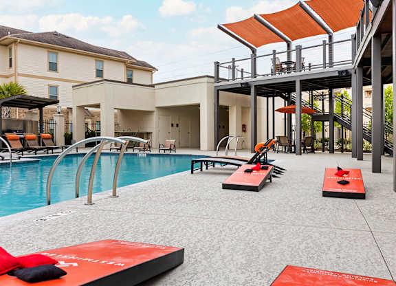 Pool at La Veranda at Polly Lane Apartments,Lafayette, Louisiana