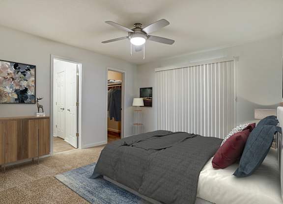 King Size Bedroom at Lakeshore Landing Apartments, Ridgeland, MS, 39157