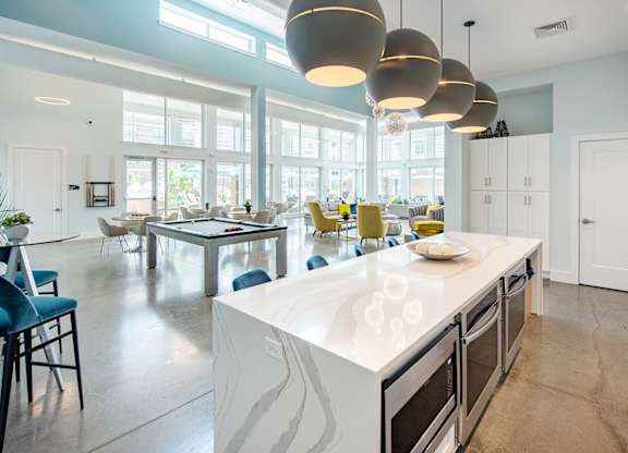 Cabinets in the kitchen at Lumen Apartments, Virginia