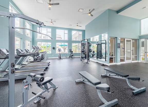 Lumen Fitness Center at Lumen Apartments, Hampton