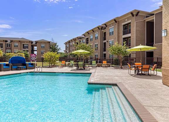 Pool with Relaxing Area at Mansfield on the Green, Texas, 76063