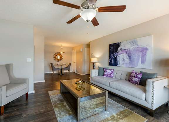 Living Room at North Creek, Southaven, MS, 38671