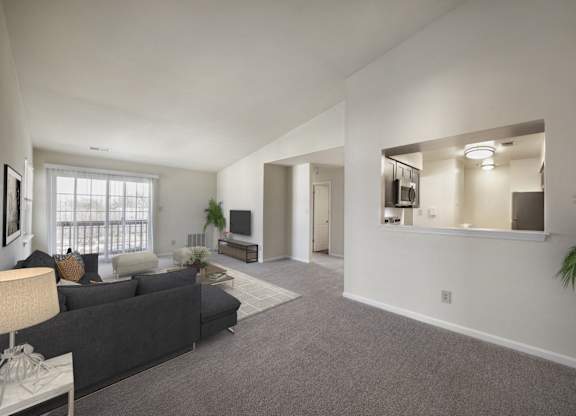 Living room at The Apartments at Owings Run, Owings Mills, Maryland