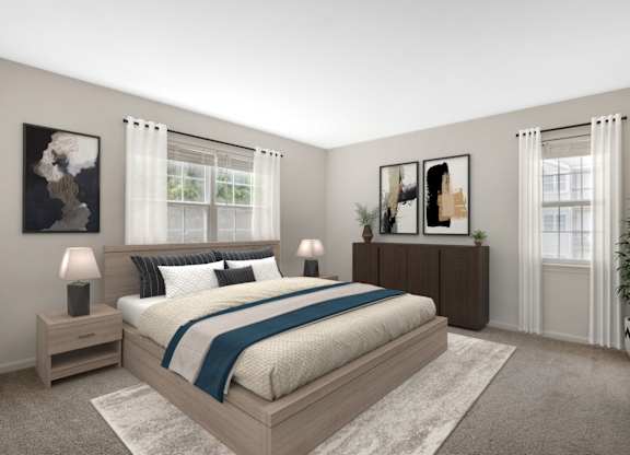 Spacious Bedroom at The Apartments at Owings Run, Owings Mills, Maryland