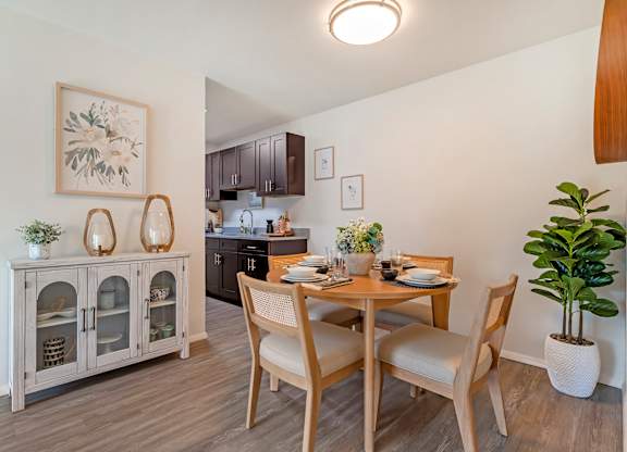 a dining room with a table and chairs at Quail Ridge, Plainsboro Township, NJ