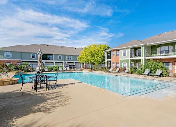 Swimming pool at Reflections of Island Park Apartments, Louisiana